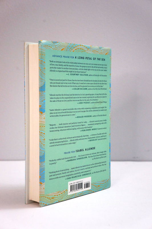 A Long Petal of the Sea by Isabel Allende back cover