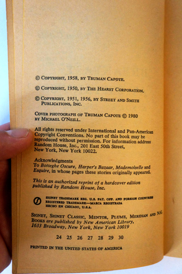 Breakfast at Tiffany's by Truman Capote