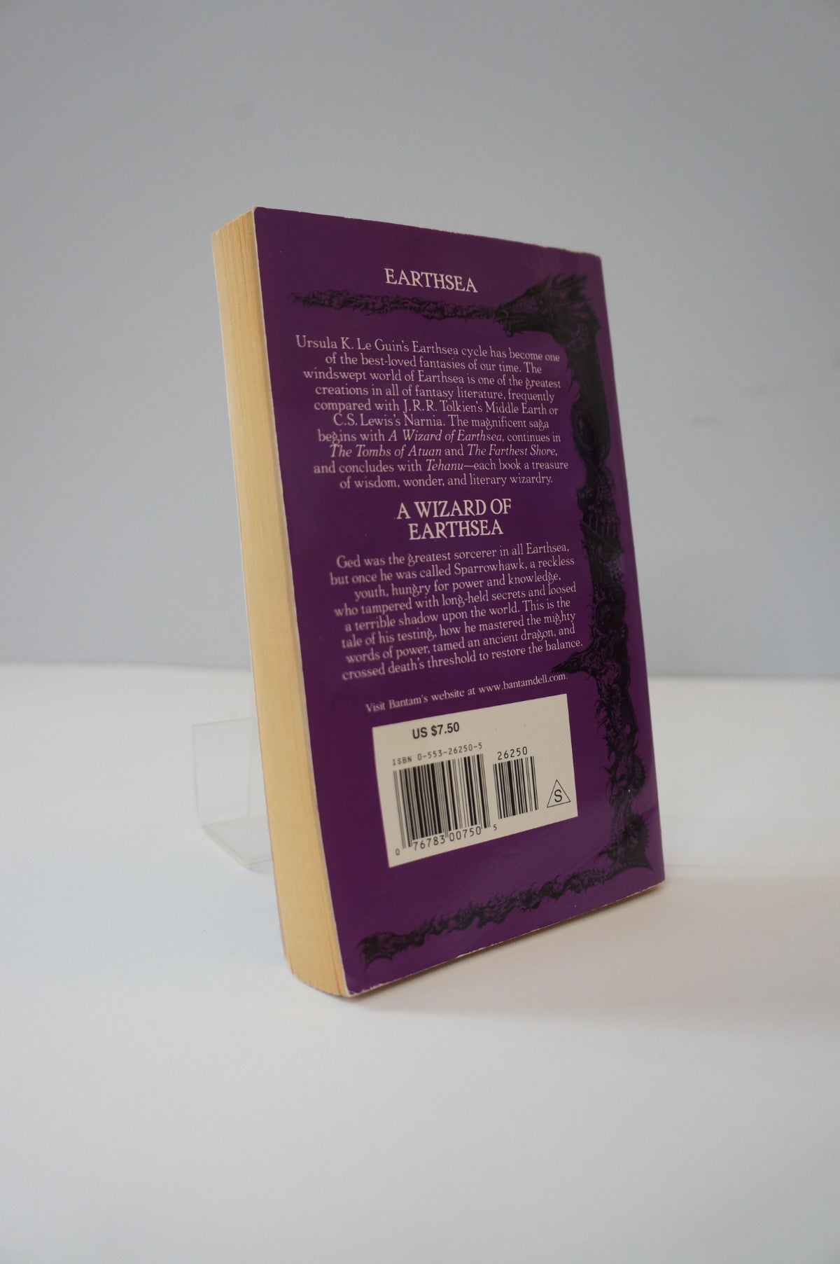 back cover of A Wizard of Earthsea by Ursula K. Le Guin