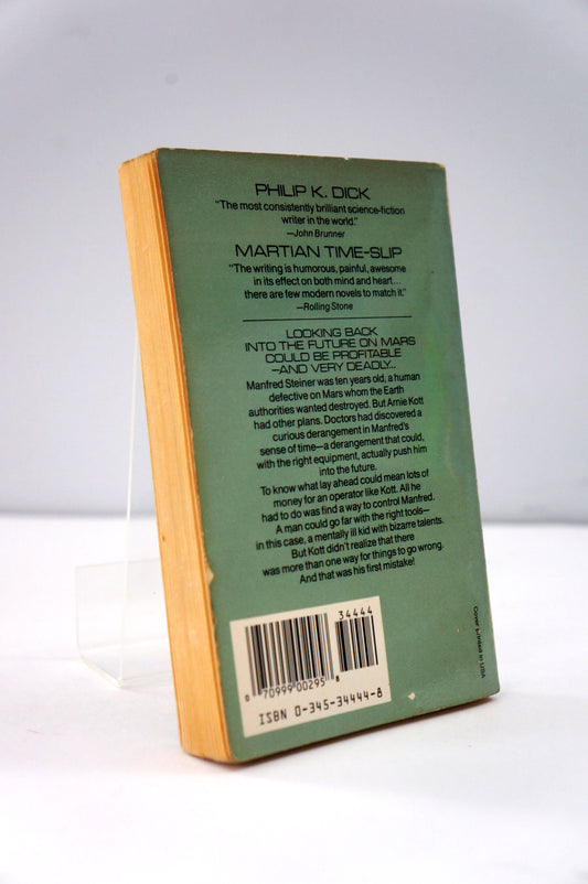 back cover of Martian Time Slip by Philip K Dick