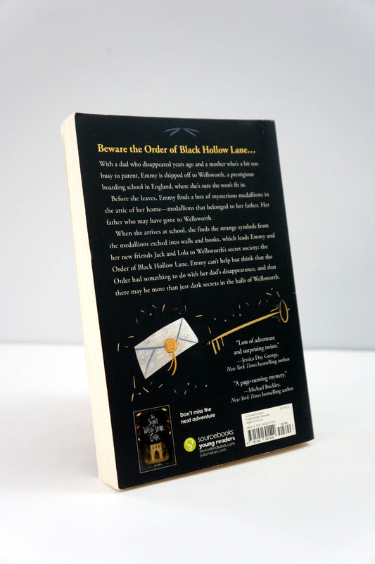 Book cover with text and illustrations on a white background