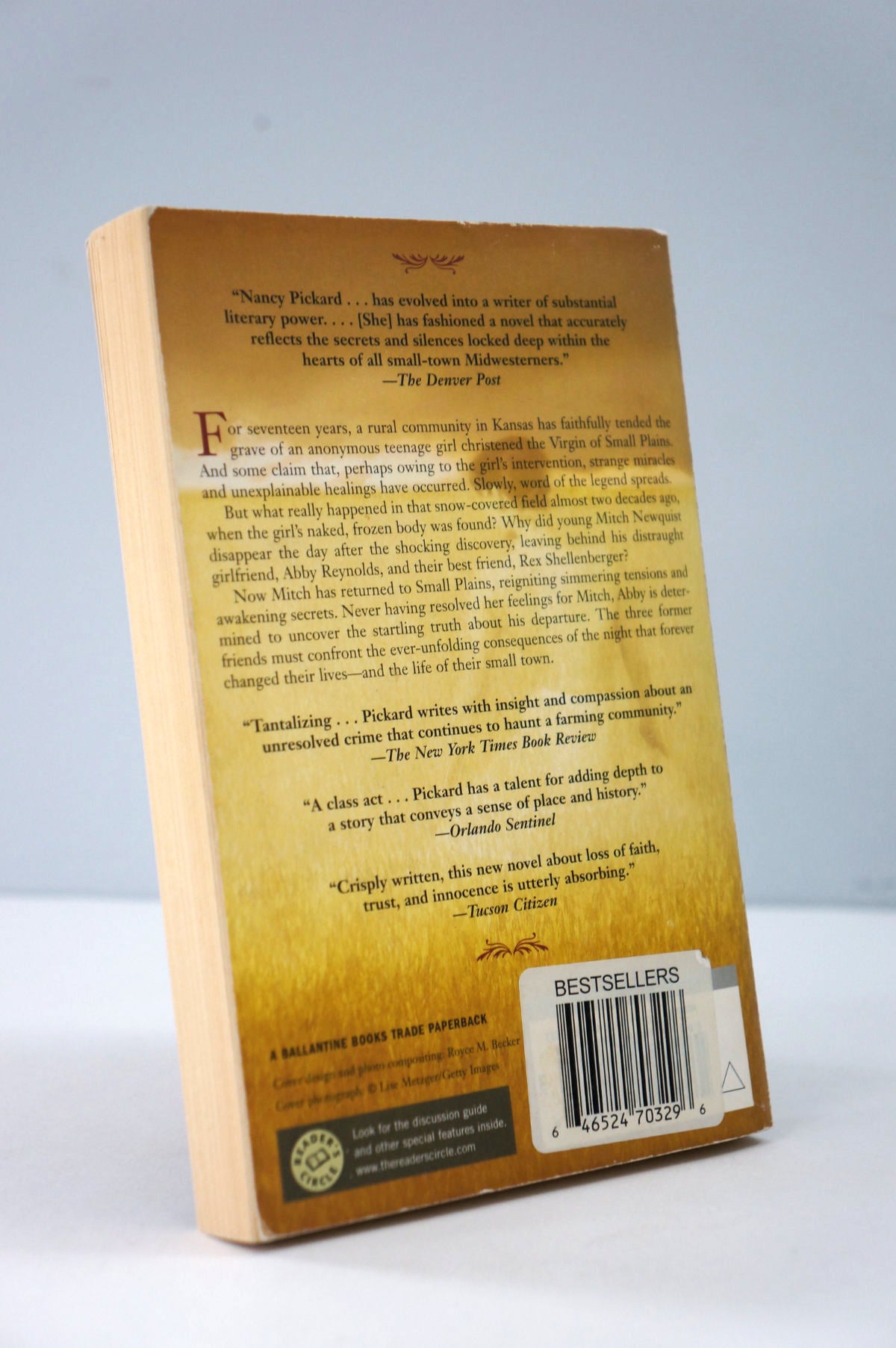 The Virgin of Small Plains by Nancy Pickard back Cover