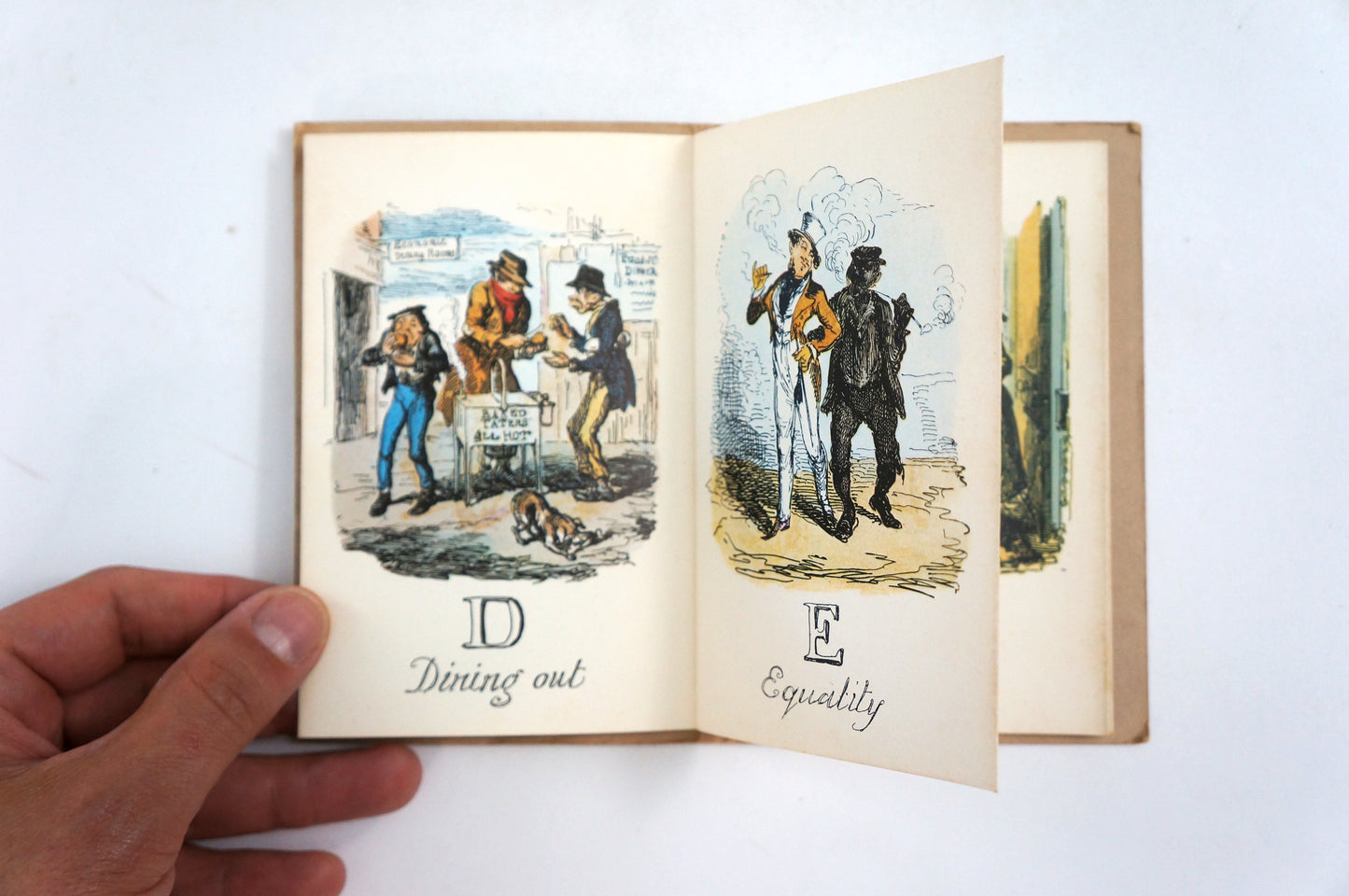 A Comic Alphabet by George Cruikshank Fold-Out Reprint