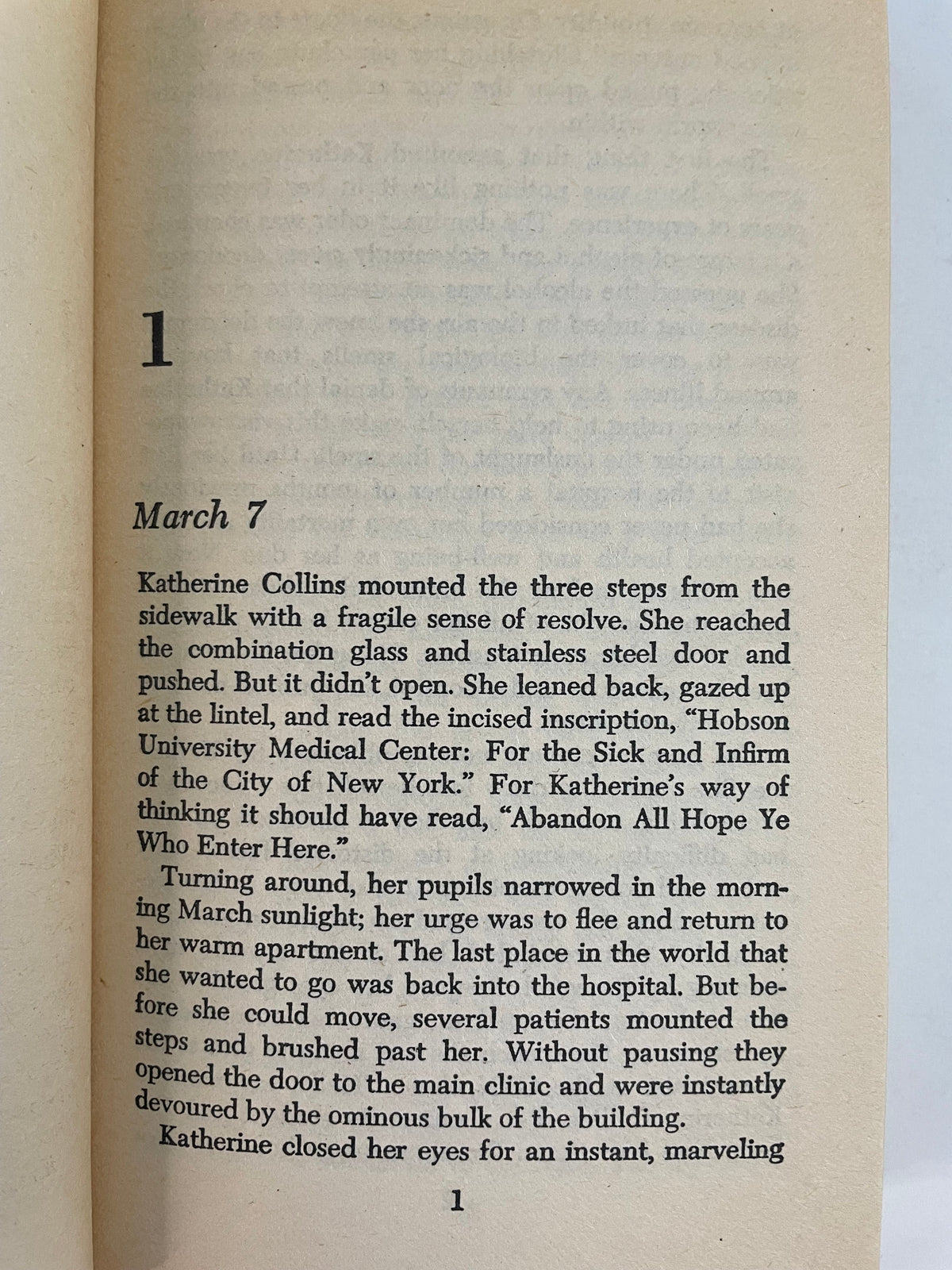 Brain by Robin Cook page 1