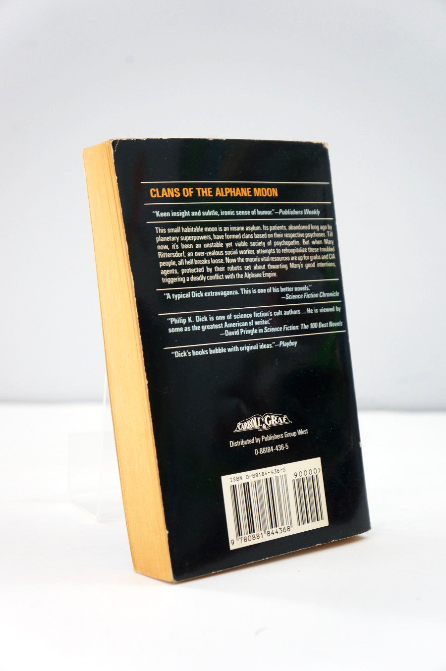 Clans of the Alphane Moon back cover