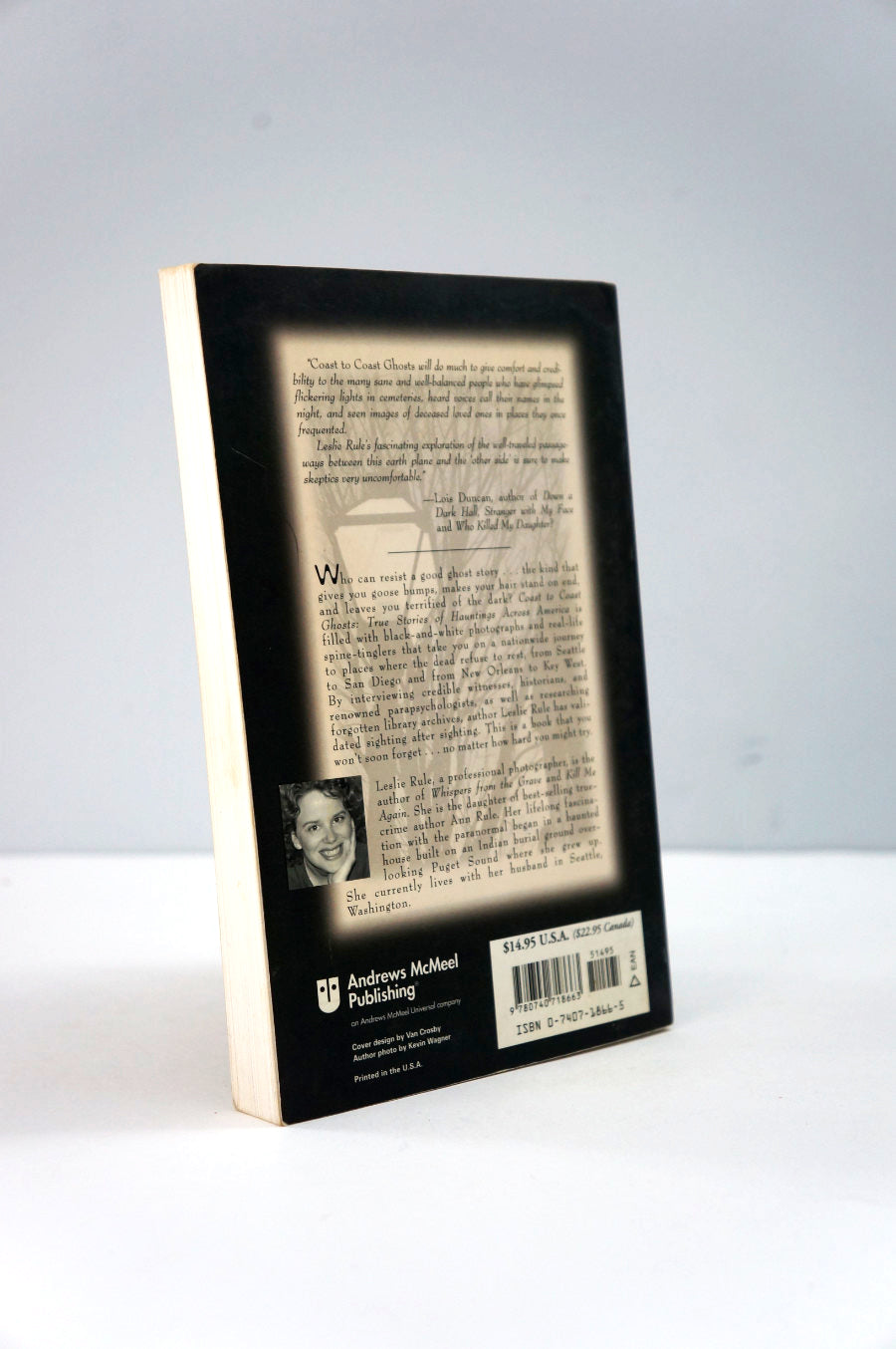 back cover of Coast to Coast Ghosts