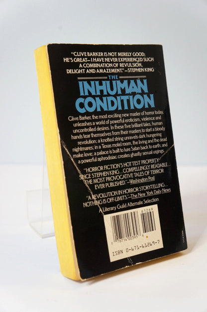 The Inhuman Condition by Clive Barker Vintage Paperback