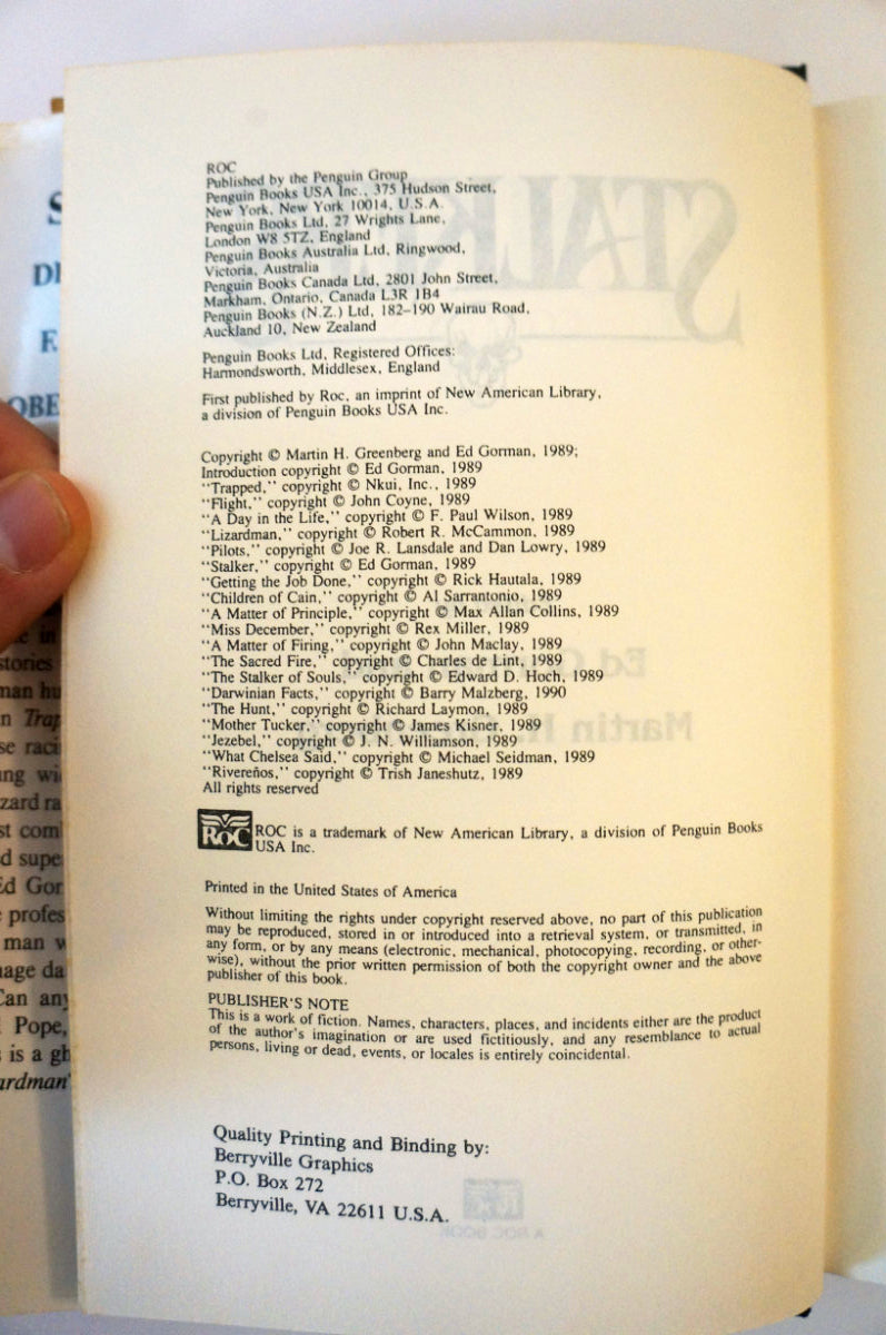 Stalkers Horror Anthology Hardcover