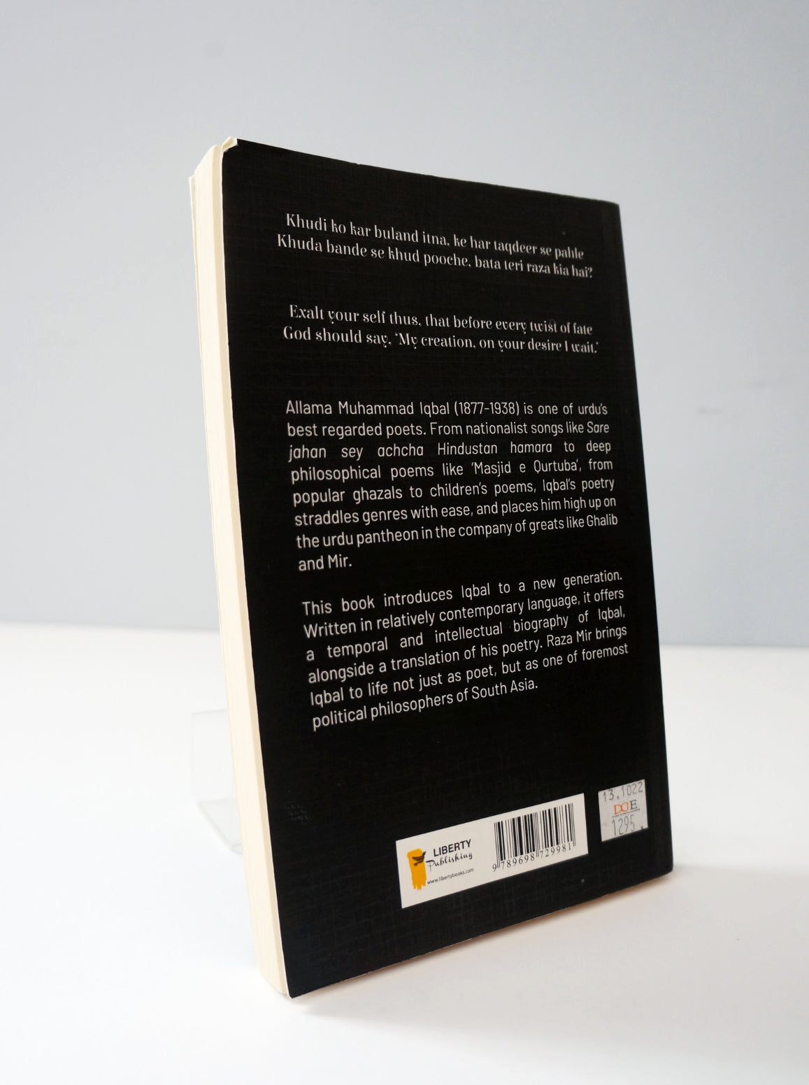 Iqbal: Poet of the East by Raza Mir Paperback