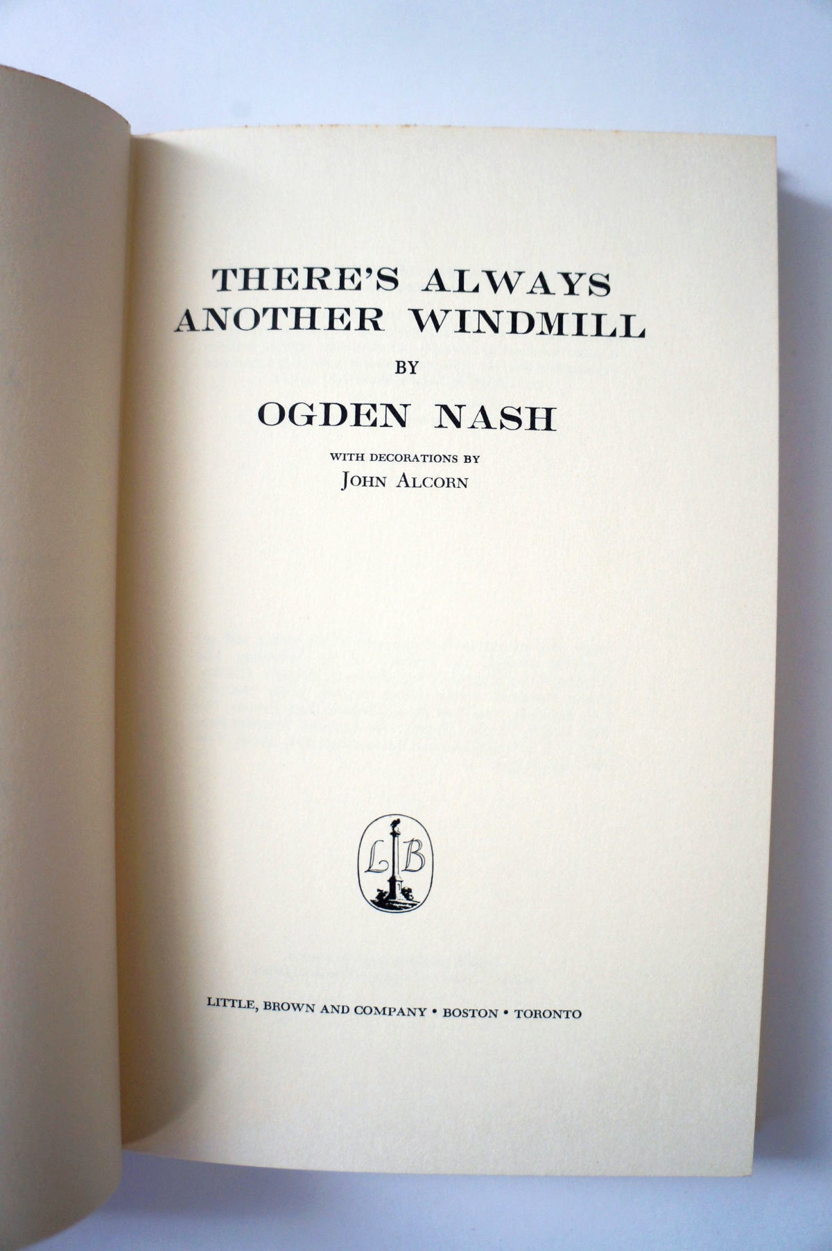 There's Always Another Windmill by Ogden Nash