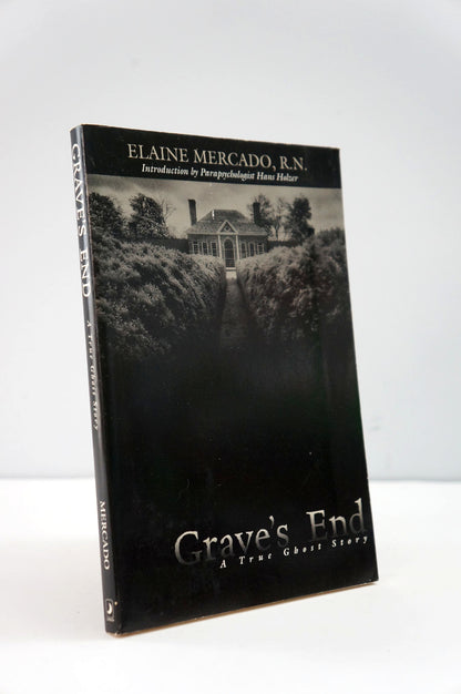 Book titled 'Grave's End' by Elaine Mercado, R.N. on a white background