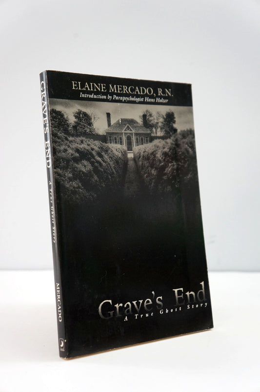 Book titled 'Grave's End' by Elaine Mercado, R.N. on a white background