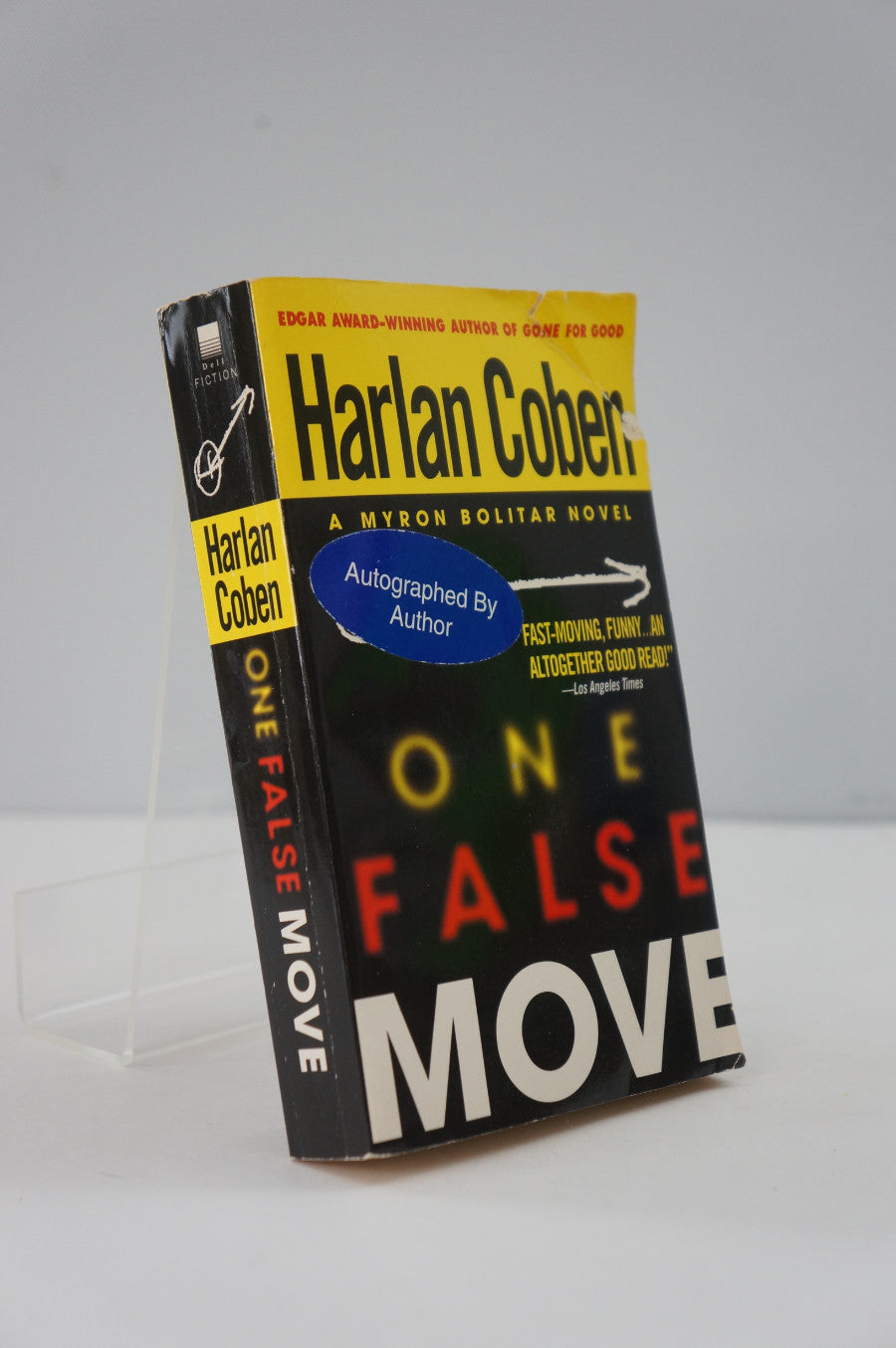 One False Move by Harlan Coben signed cover