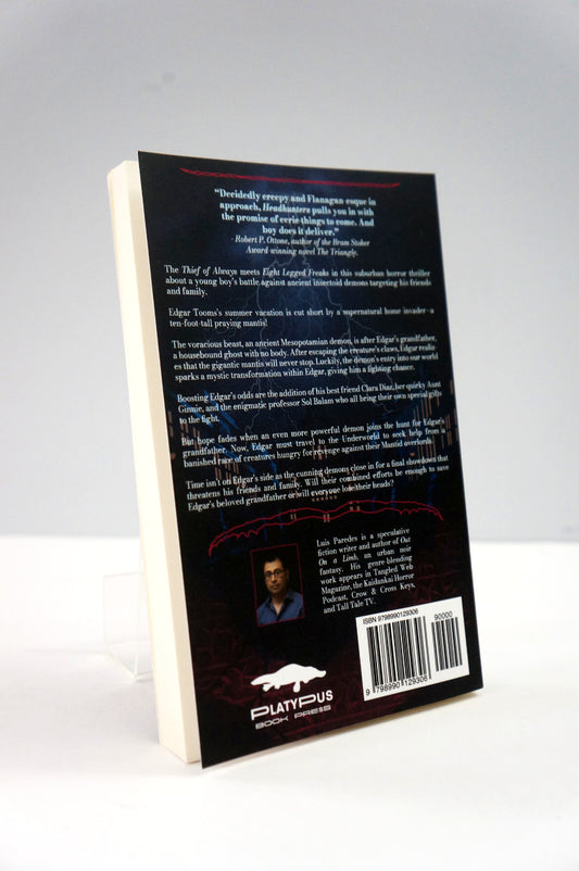 Back cover of headhunters by Luis Paredes