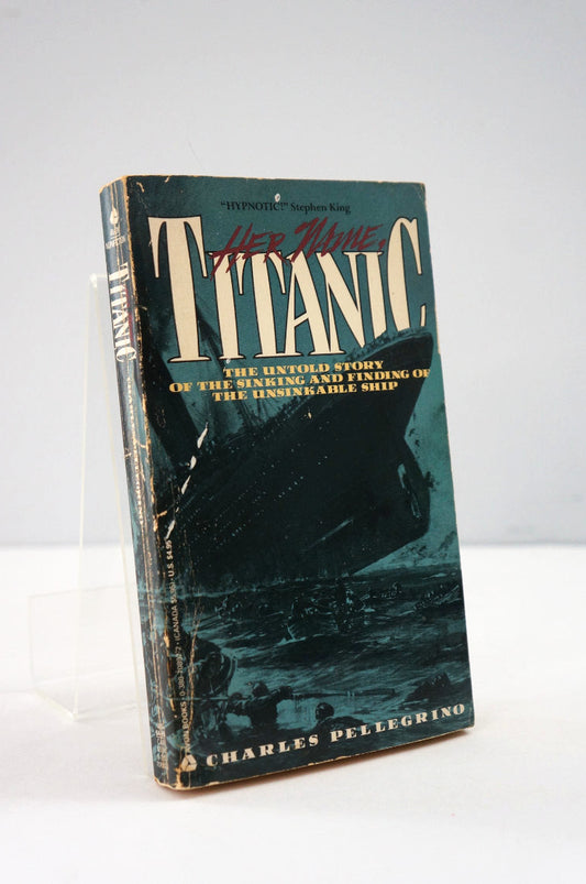 Book titled 'Her Time on the Titanic' by Charles Petley on a white background
