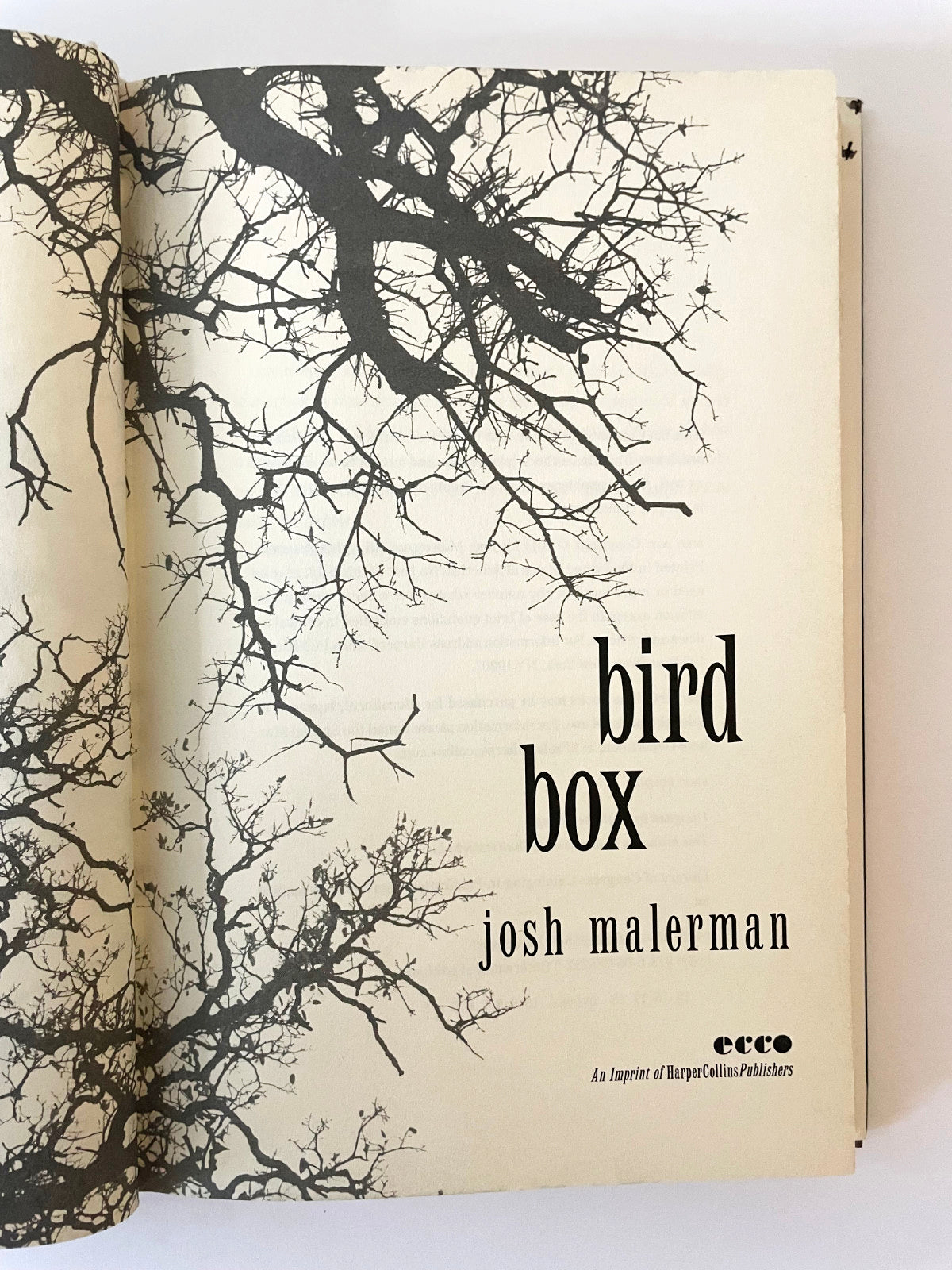 Birdbox by Josh Malerman Hardcover 2014 First Edition