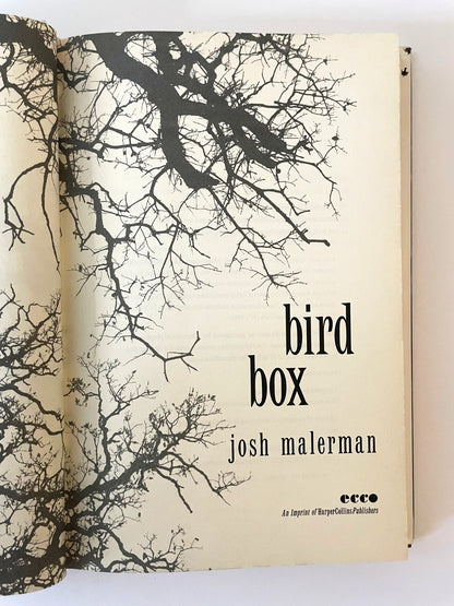 Birdbox by Josh Malerman Hardcover 2014 First Edition