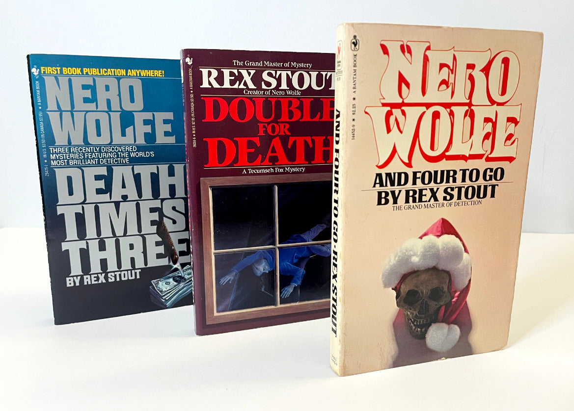 Rex Stout Paperback Bundle Nero Wolfe and Tecumseh Fox Mysteries