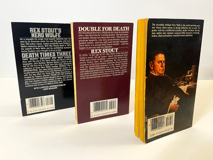 Rex Stout Paperback Bundle Nero Wolfe and Tecumseh Fox Mysteries