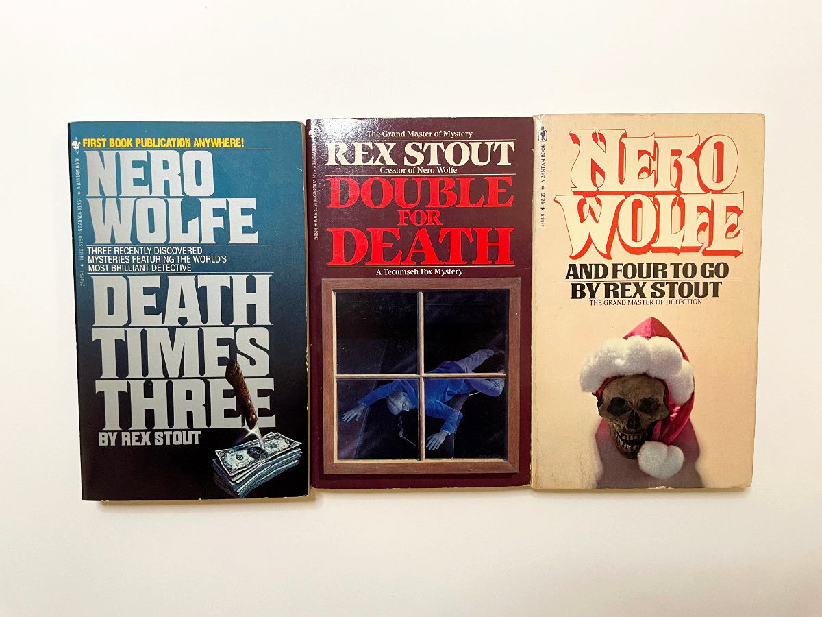 Rex Stout Paperback Bundle Nero Wolfe and Tecumseh Fox Mysteries