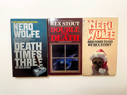 Rex Stout Paperback Bundle Nero Wolfe and Tecumseh Fox Mysteries
