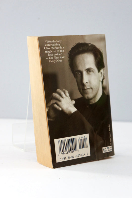 Imajica by Clive Barker Back Cover with author's photo portrait