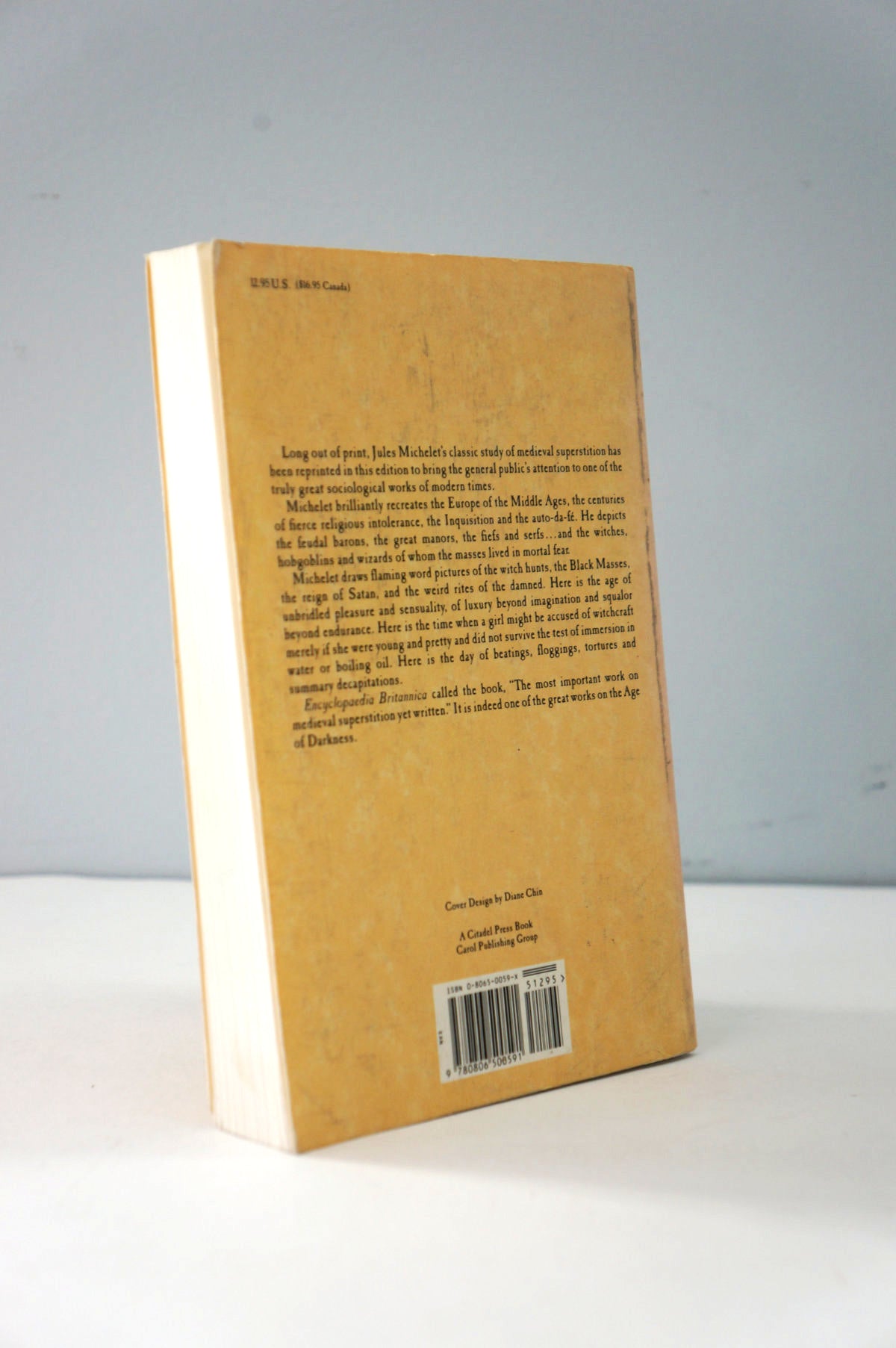 Satanism and Witchcraft by Jules Michelete back cover