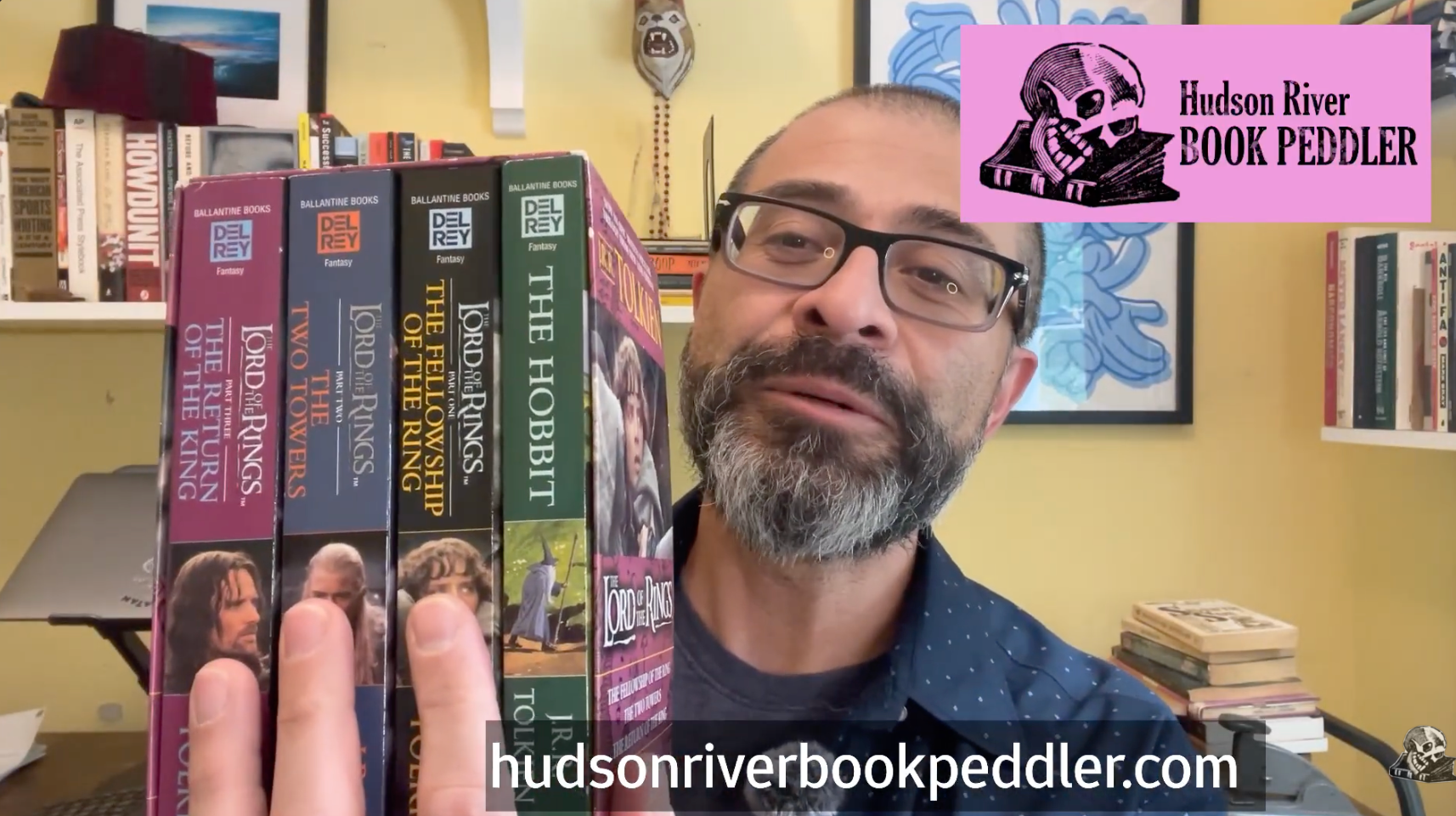 Load video: video still of HRBP new book haul video