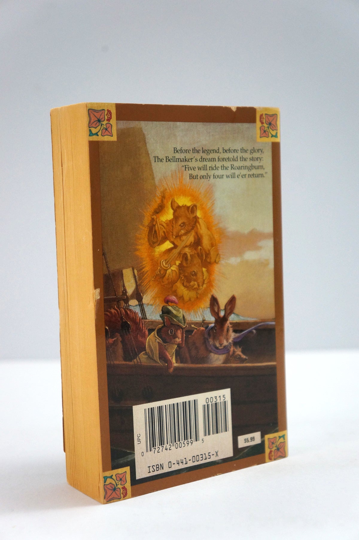 The Bellmaker novel by Brian Jacques back cover