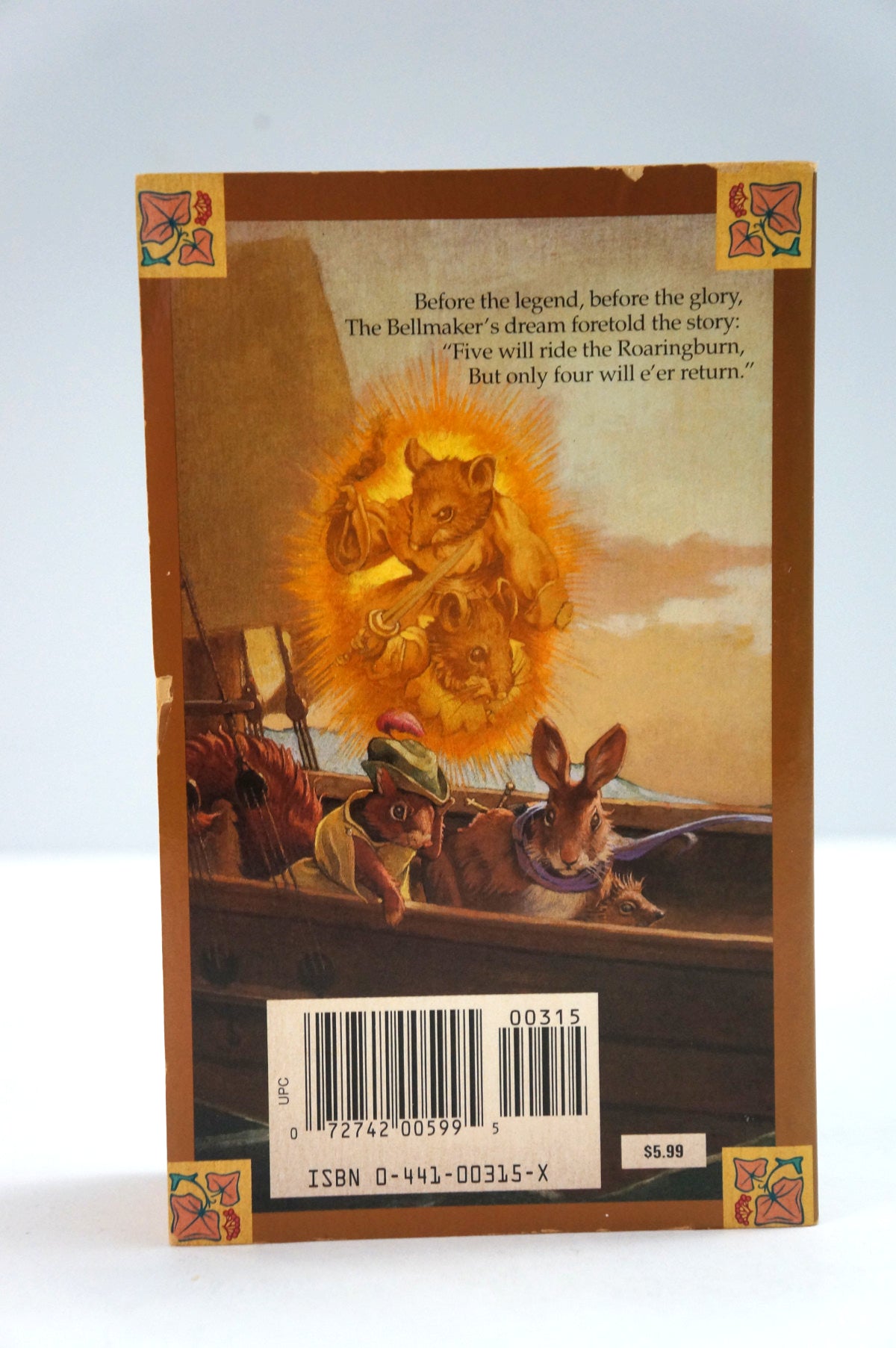 The Bellmaker novel by Brian Jacques back cover