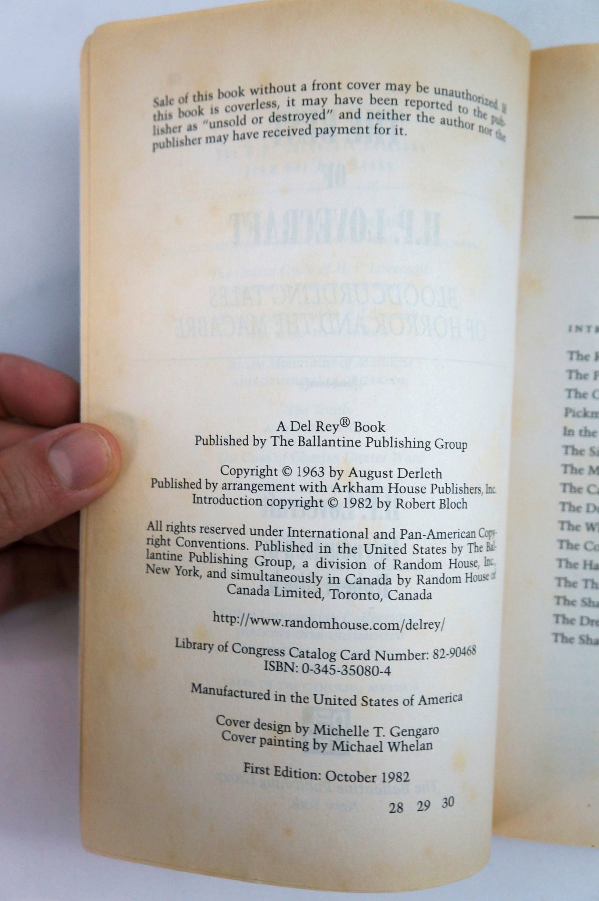 The Best of H.P. Lovecraft Vintage Paperback
