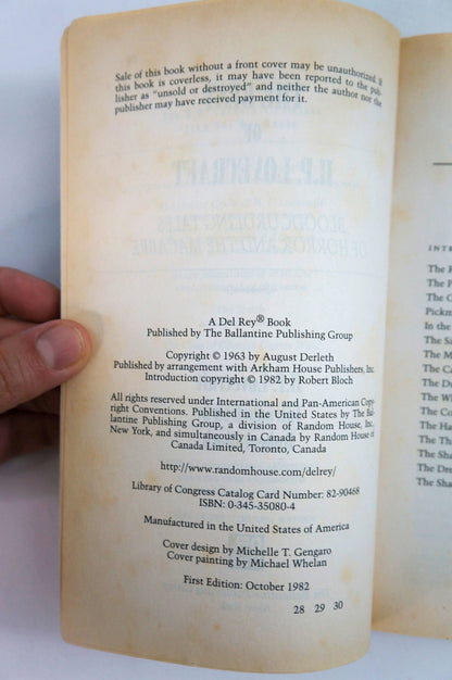 The Best of H.P. Lovecraft Vintage Paperback