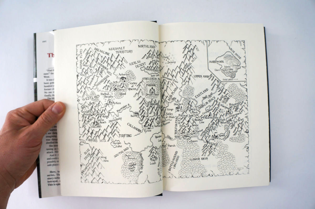 The Elf Queen of Shannara by Terry Brooks map