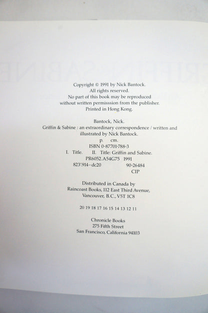 The Griffin & Sabine Trilogy by Nick Bantock 3 Vol Set with Slipcase