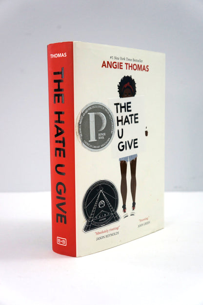 Book cover of 'The Hate U Give' by Angie Thomas on a white background