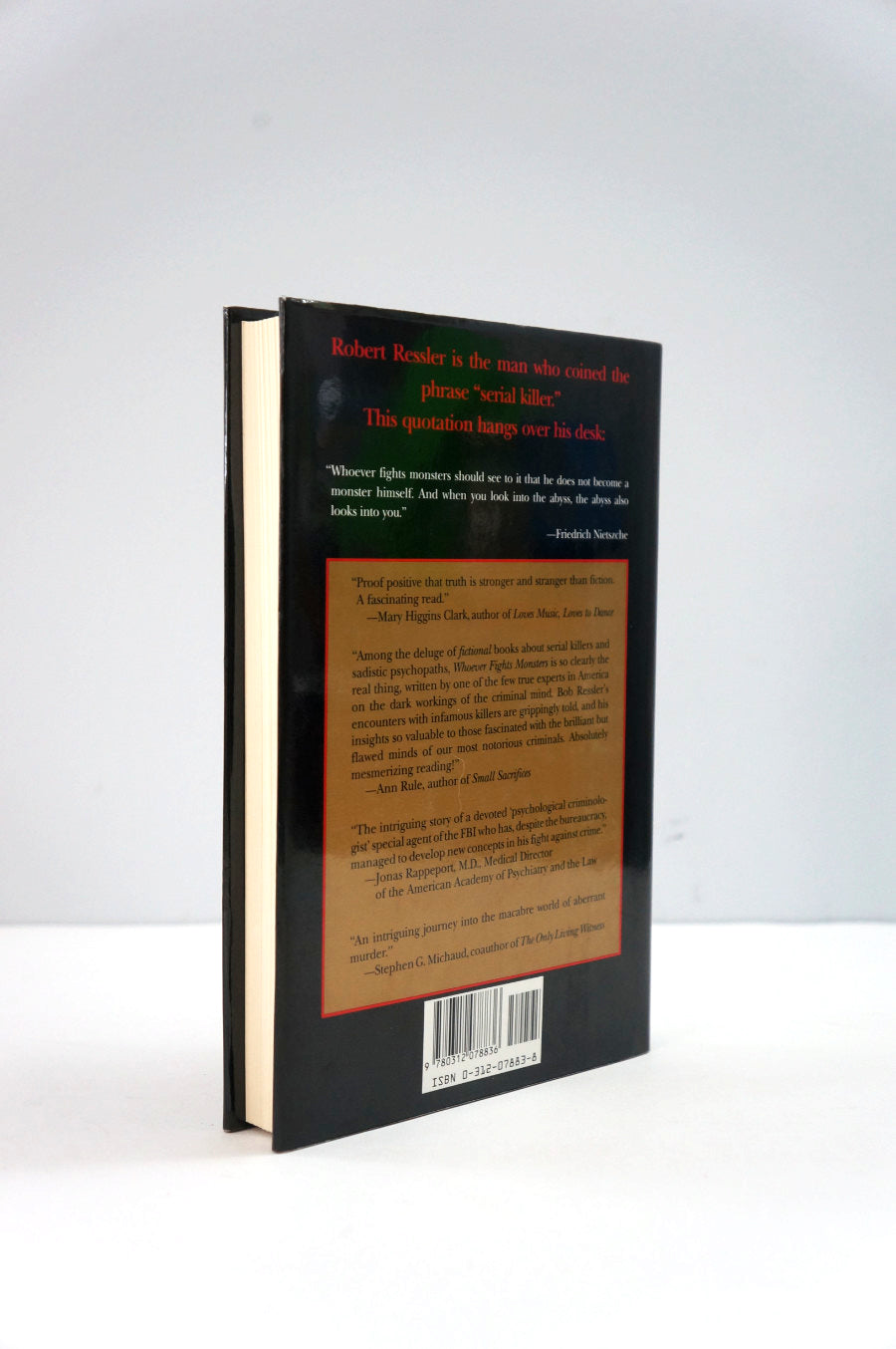 Book cover with text on a white background