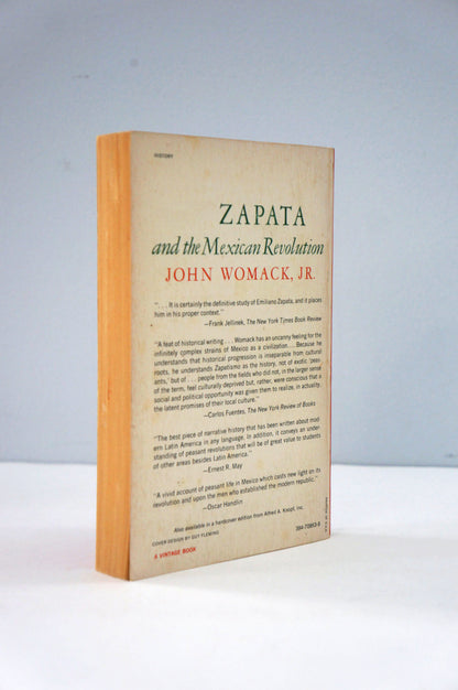 Zapata and the Mexican Revolution by John Womack Jr Vintage Paperback