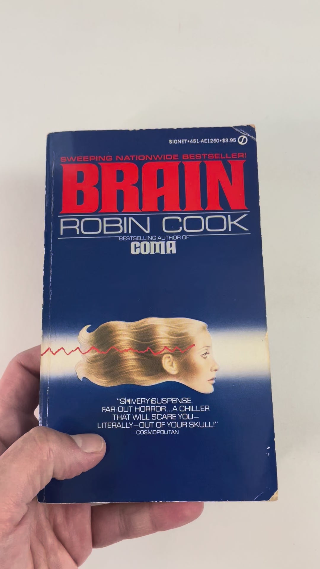 Brain by Robin Cook paperback video