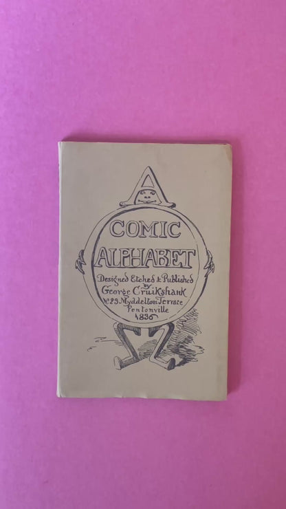 A Comic Alphabet by George Cruikshank Fold-Out Reprint